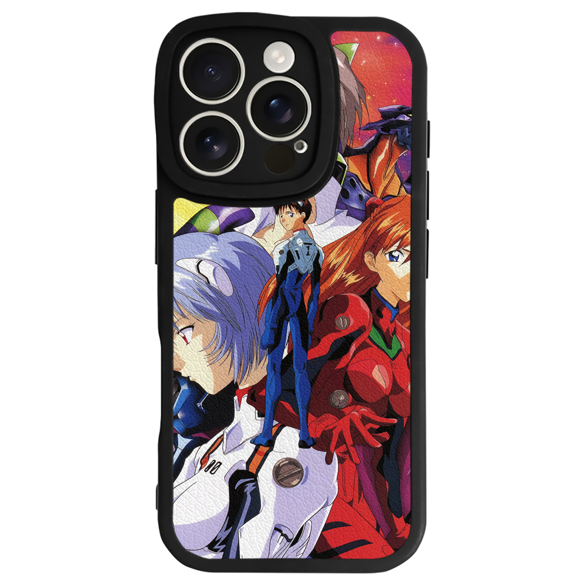（画像用） EVA 新世紀エヴァンゲリオン 【iPhone 16シリーズ対応】シリコンスマホケース（レザー調） 材質：シリコン